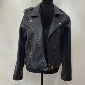 Black Blank NY leather jacket